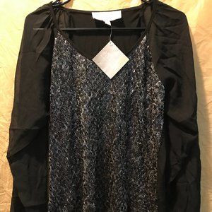 Badgley Mischka American Glamour Sequins Top